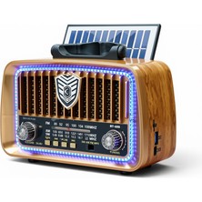 Royal Trend Nostaljik Eskitme Trend Radyo,güneş Panelli Bluetooth Nostalji Radyo