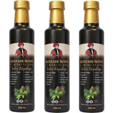 3 x 250 ml Şehzade Iksiri 11 Bitki 11 Şifa Selvi Kozalağı Şurubu Lokman Hekim