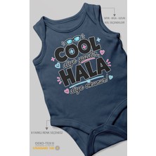 Morivo Kids Cool Diye Yazılır Hala Diye Okunur Sıfır Kollu Bebek Zıbını Pamuk %100 Pamuk