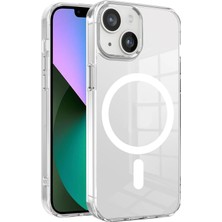 Forzacase iPhone 14 ile Uyumlu Clearmag Serisi Magsafe Özellikli Kristal Şeffaf Sert Pc Kılıf
