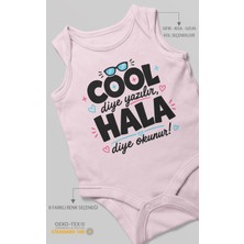Morivo Kids Cool Diye Yazılır Hala Diye Okunur Sıfır Kollu Bebek Zıbını Pamuk %100 Pamuk