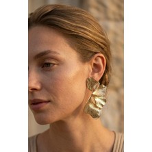 Diva Viva - Golden Leaf Sallantılı Küpe