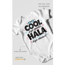 Morivo Kids Cool Diye Yazılır Hala Diye Okunur Kısa Kollu Bebek Body %100 Pamuk