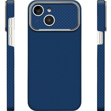 HTstore iPhone Uyumlu 13 Kılıf M-Safe Şarj Özellikli Zore Paris Zerre Sert Pc Kapak-Lacivert
