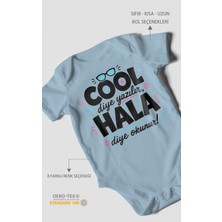 Morivo Kids Cool Diye Yazılır Hala Diye Okunur Kısa Kollu Bebek Body %100 Pamuk