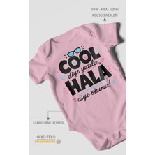 Morivo Kids Cool Diye Yazılır Hala Diye Okunur Kısa Kollu Bebek Body %100 Pamuk