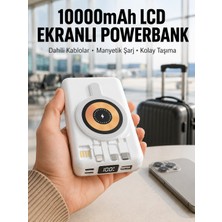 Mercora Tech LCD Göstergeli Manyetik Powerbank Type C USB Girişli Yeni Nesil