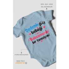 Morivo Kids Dedeye ve Babaanneye Özel Kısa Kollu Bebek Body %100 Pamuk