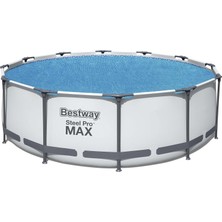 Bestway Flowclear Güneş Örtüsü, 356 Cm, Yüzey Havuzları Için, Mavi