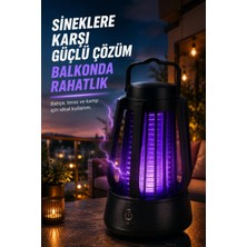 Gees Global Mor Işıklı Elektrikli Sinek Öldürücü Lamba Balkon Bahçe Kamp Kullanım Cihazı