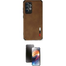 Marsilyan™- Galaxy A73 5g Kılıf Doruk Asil Koleksiyonu - Siyah 3D Antistatik Mat Seramik Nano Ekran Koruyucu
