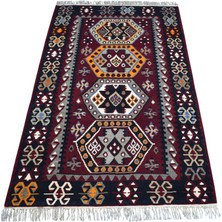 Zehra Abla Halı Antika El Dokuma Şaheser Sivas Gürün Yün Kilim 7403