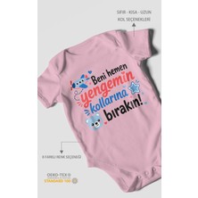 Morivo Kids Yengeye Özel Kısa Kollu Bebek Body %100 Pamuk