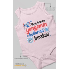 Morivo Kids Yenge Temalı Sıfır Kol Bebek Zıbını %100 Pamuk