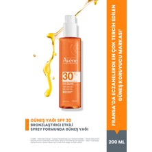Avene Hassas Ciltler için Bronzlaştırıcı Etkili Sprey Güneş Yağı SPF30 200 ml