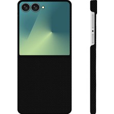 HTstore Galaxy Uyumlu Z Flip 7 Kılıf M-Safe Şarj Özellikli Zore Paris Zerre Sert Pc Kapak-Koyu Yeşil