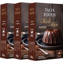 Talya Foods Glutensiz Kolay Yap Ham Kakaolu Kek Mix 3X270G Avantaj Seti