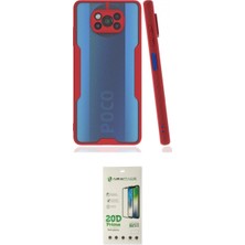 Marsilyan™- Pocophone X3 Kılıf Atlas Asil Serisi - Siyah 20D Premium Cam Ekran Koruyucu