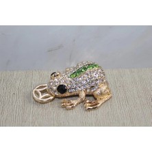 Eco Lounge Swarovski Taşlı Minik Figür - Kurbağa