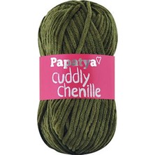 Papatya Cuddly Chenille Kadife 6950 Haki Yeşil