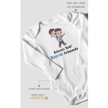 Morivo Kids Dayısının Ballı Prensesi Uzun Kollu Çıtçıtlı Bebek Body