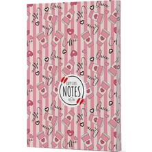 Maxi Trendy Kahve 8 - Yan Boyamalı Çizgili Defter