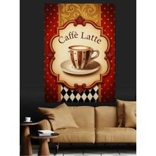 Kanvassepetinet Caffe Latte Kahve Yüksek Kaliteli Yağlı Boya Dokulu Kanvas Canvas Tablo Kanvas Tablo Canvas Tablo D
