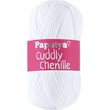 Papatya Cuddly Chenille Kadife 1000 Beyaz