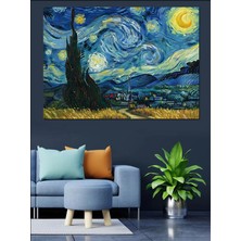 Kanvassepetinet Van Gogh Yıldızlı Yüksek Kaliteli Yağlı Boya Dokulu Kanvas Canvas Tablo Kanvas Tablo Canvas Tablo D