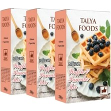 Talya Foods Glütensiz Kolay Yap Waffle & Pancake Mix 3 x 230G  Avantaj Seti