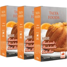 Talya Foods Glutensiz Kolay Yap Portakallı & Bademli Kek Mix 3X270G Avantaj Seti