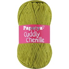 Papatya Cuddly Chenille Kadife 6750 Yağ Yeşil