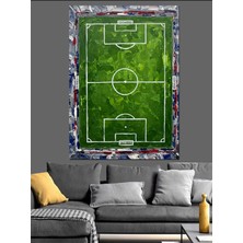 Kanvassepetinet Yeşil Futbol Yüksek Kaliteli Yağlı Boya Dokulu Kanvas Canvas Tablo Kanvas Tablo Canvas Tablo Duvar