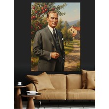 Kanvassepetinet Mustafa Kemal Yüksek Kaliteli Yağlı Boya Dokulu Kanvas Canvas Tablo Kanvas Tablo Canvas Tablo Duvar