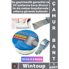 Wintoup #bant Nem Su Geçirmez Izolasyon Tamir Mastik Esnek Ultra Güçlü Yapışkan Çamur Bandı 2 Metre x 10 cm