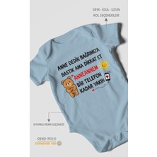 Morivo Kids Anneye ve Anneanneye Özel Kısa Kollu Bebek Body %100 Pamuk