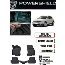 POWERSHIELD Volkswagen T-Roc 2017-2025 Uyumlu Araca Özel Premium 5D Havuzlu Oto Paspas Takımı