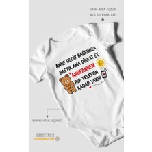Morivo Kids Anneye ve Anneanneye Özel Kısa Kollu Bebek Body %100 Pamuk