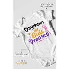 Morivo Kids Dayısının Ballı Prensesi Kısa Kollu Bebek Body %100 Pamuk