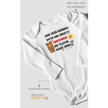 Morivo Kids Anneye ve Anneanneye Özel Uzun Kollu Bebek Body %100 Pamuk