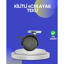 Uravas Store Dolap ve Raflar Için 4 cm Kilitli Tekerlek Tekli