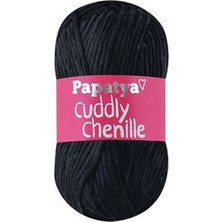 Papatya Cuddly Chenille Kadife 2000 Siyah