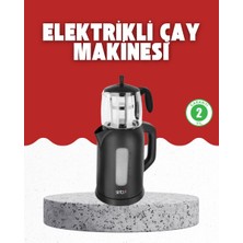 Uravas Store Sıcak Tutma Özellikli 2’si 1 Arada Çay Makinesi ve Su Isıtıcı