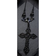 Dükkan Hediyelik Dükkan Design Dark Night Magic Cross Haç Kolye