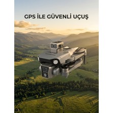 Magne Ekranlı Kumandalı Gps Drone Çift Kameralı Katlanabilir Hava Aracı - TGR4870-7038