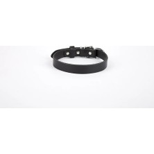 Uravas Store Deri El Yapımı Köpek Boyun Tasması 1,5X20-26 cm Siyah
