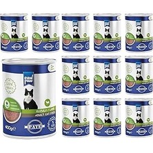 Uravas Store Pawpaw Yetişkin Kedi Kuzulu Pate 400 gr x 12 Adet