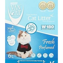 Uravas Store Vancat® W180-6L Box Fresh Bentonite Kedi Kumu