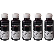 Uravas Store Photo Ink Hp Smart 500-530-515-615 5 Adet Siyah Mürekkep