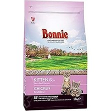 Uravas Store Bonnie Kuru Kedi Maması, Tavuklu, Yavru Kedi, 1.5 kg